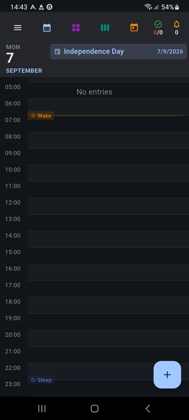 All-Day event banner displayed next to the date block